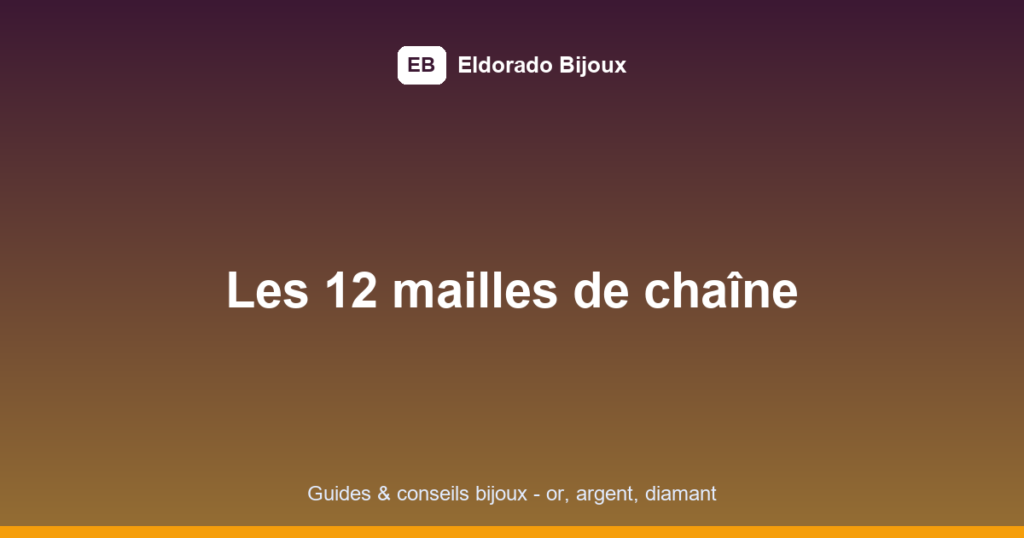types de maille chaîne featured image